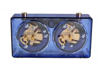 CLASSIC reloj pequeño de plástico, azul transparente