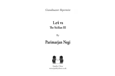 Grandmaster Repertoire - 1.e4 vs La Siciliana III por Parimarjan Negi (tapa blanda)