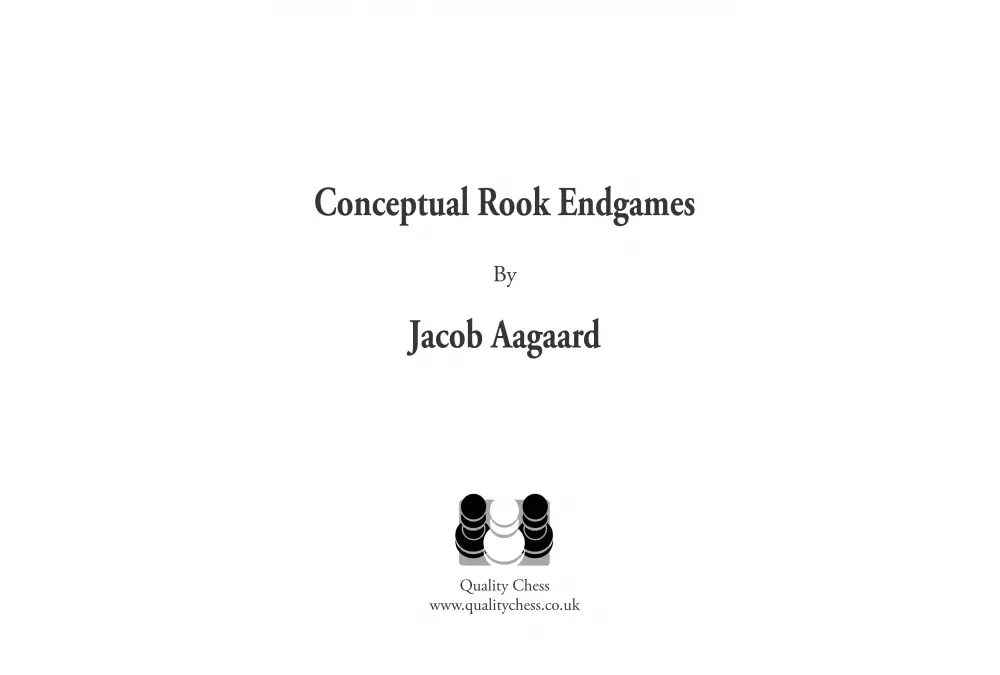 Conceptual Rook Endgames de Jacob Aagaard (tapa dura)