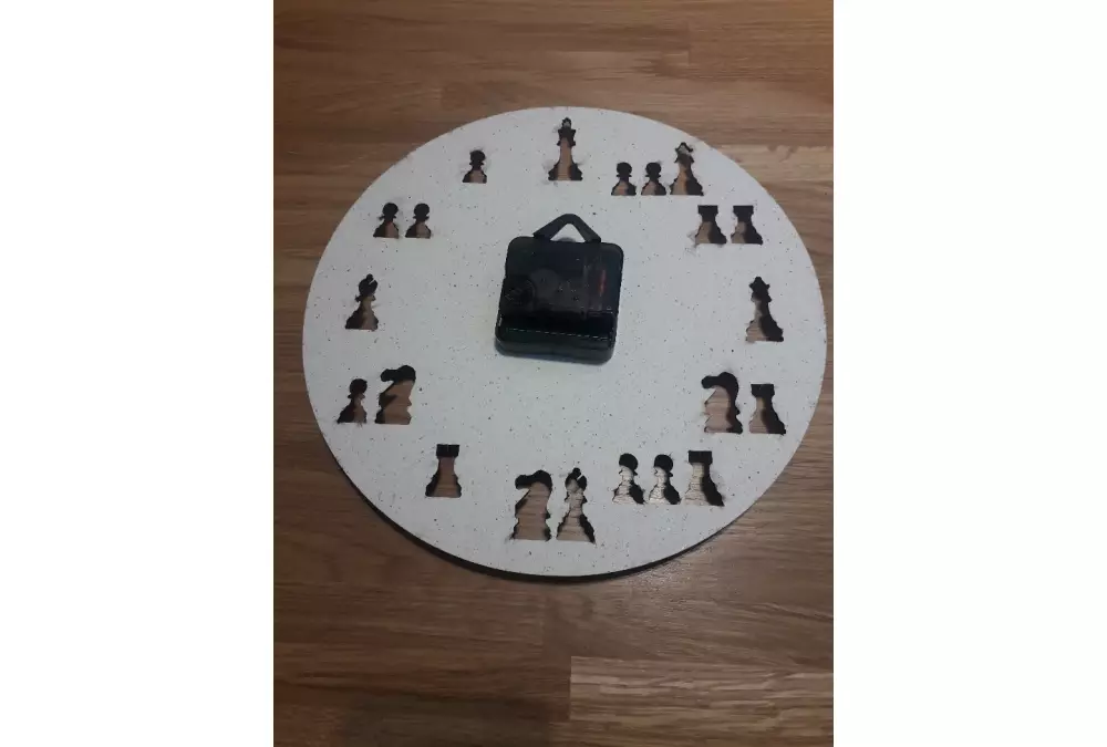 Reloj de pared de ajedrez